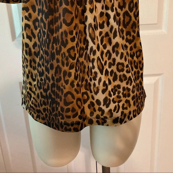 Jones New York Leopard Print Blouse Petite - Picture 4 of 15